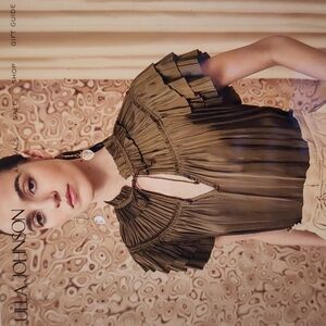 Ulla Johnson - dusty bronze - size 2 ruffled blouse